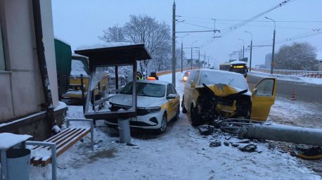 В Минске на ул.Железнодорожной произошло два ДТП с разницей в несколько минут