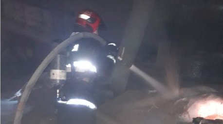В Витебске горел цех по производству топливных гранул
