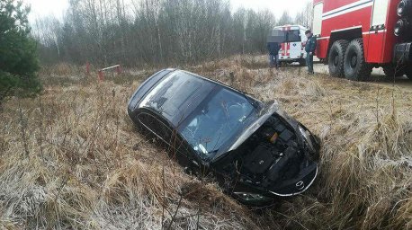 В Городокском районе легковушка с тремя пассажирами вылетела в кювет
